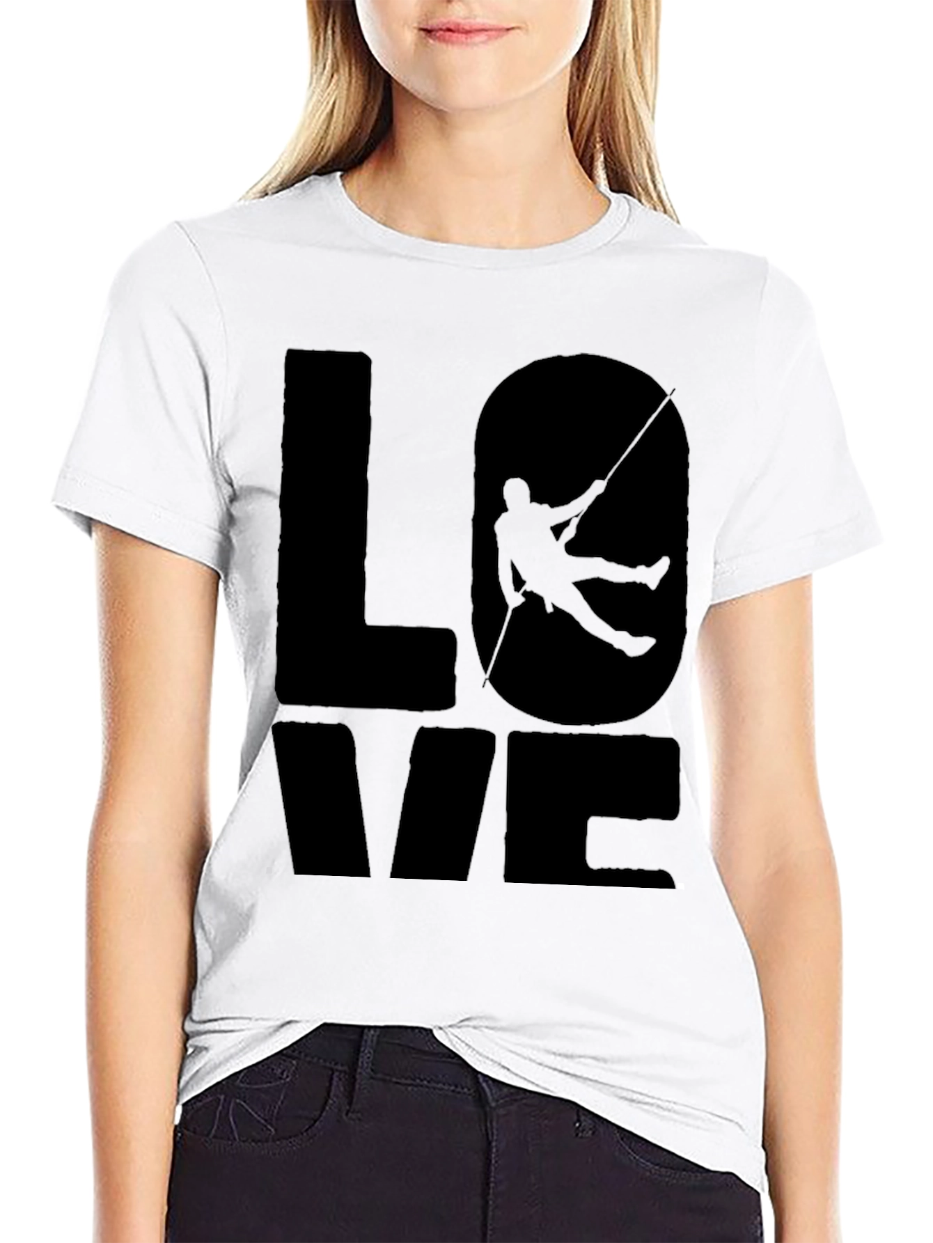 Camiseta Negra Love Escalada para Hombre