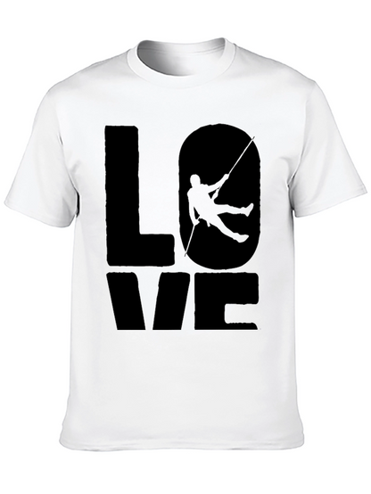 Camiseta Negra Love Escalada para Hombre
