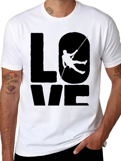 Camiseta Negra Love Escalada para Hombre