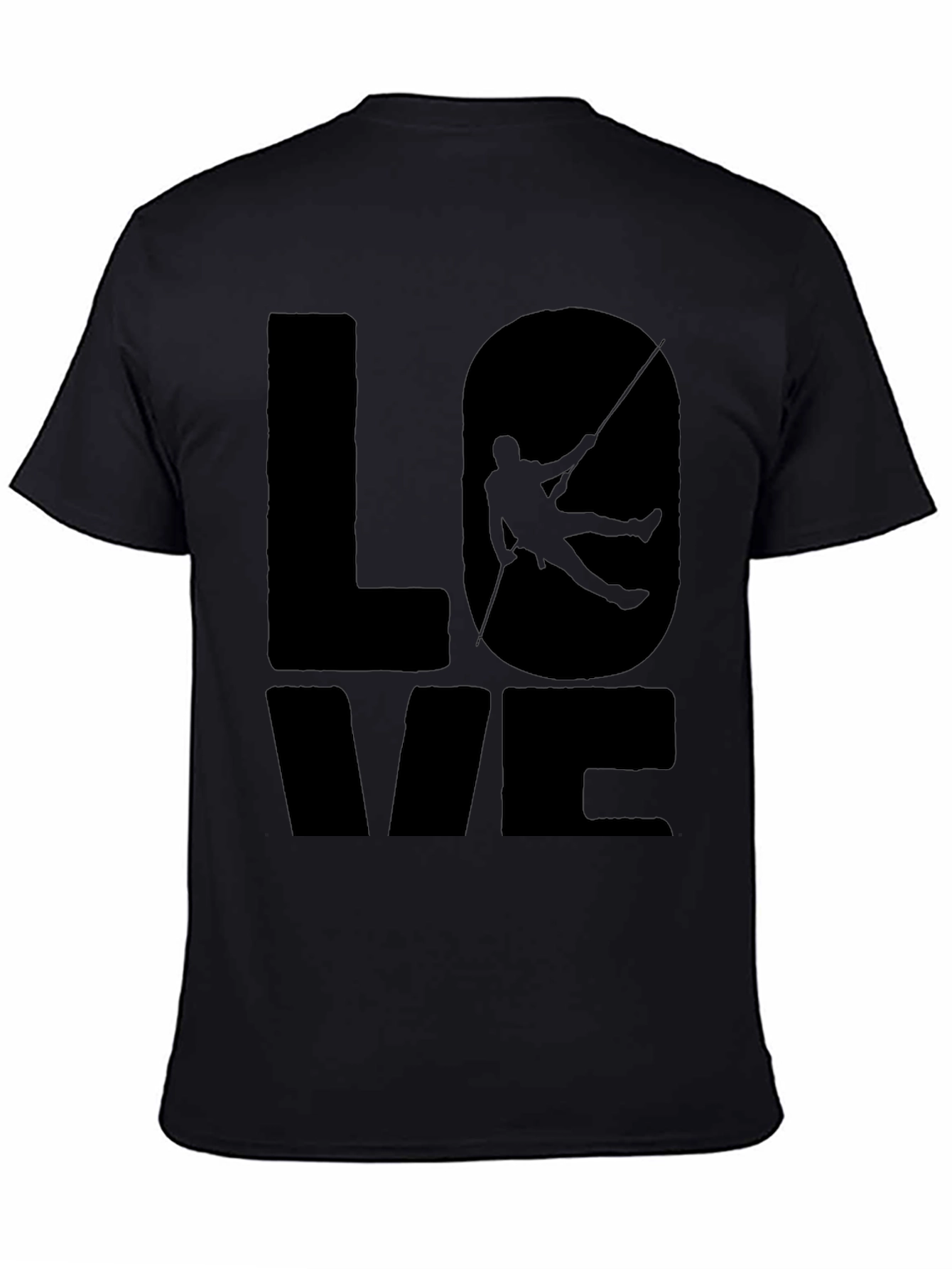 Camiseta Negra Love Escalada para Hombre