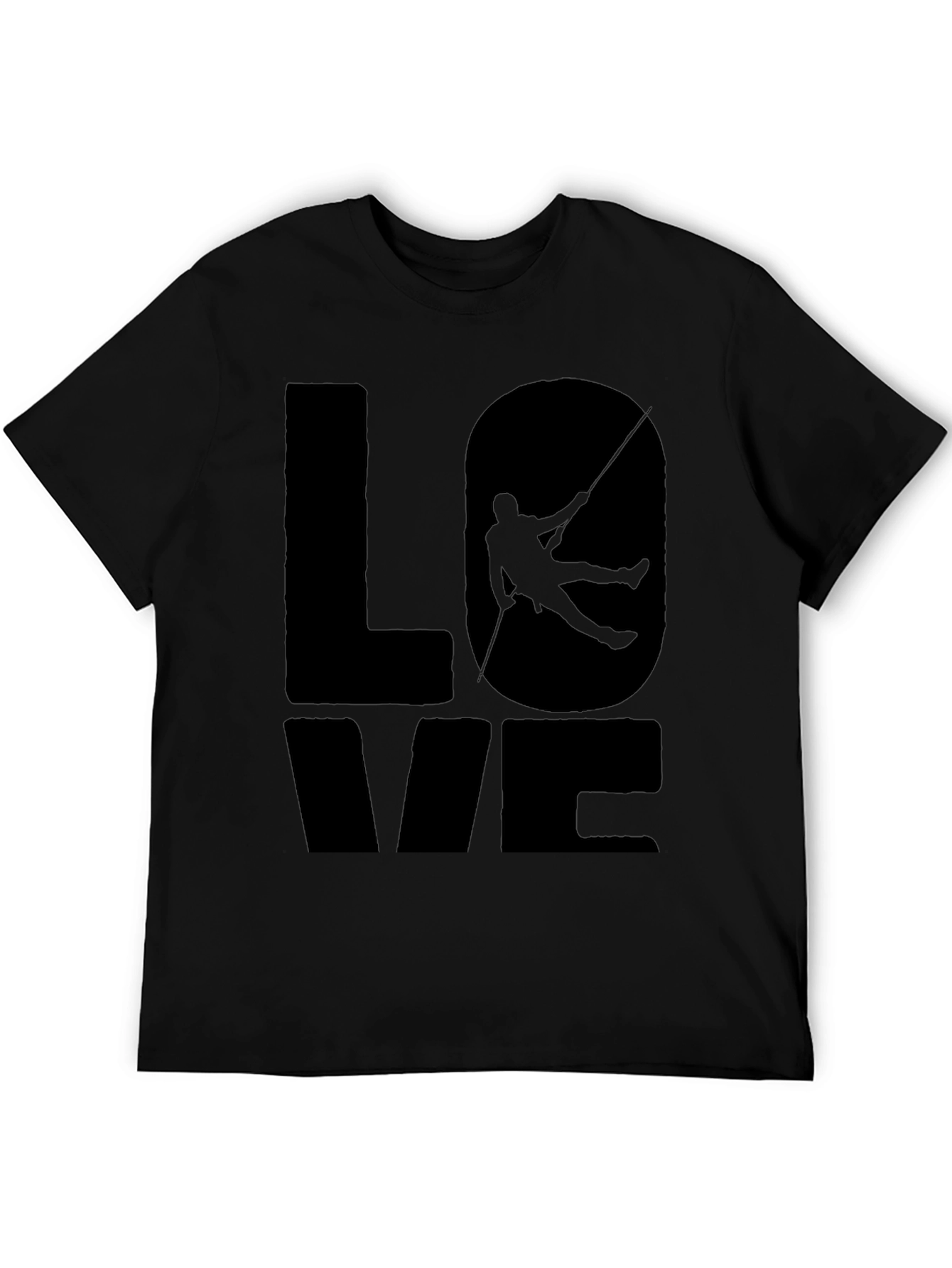 Camiseta Negra Love Escalada para Hombre