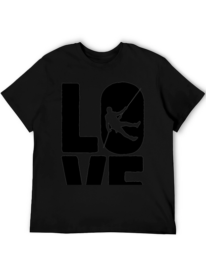 Camiseta Negra Love Escalada para Hombre