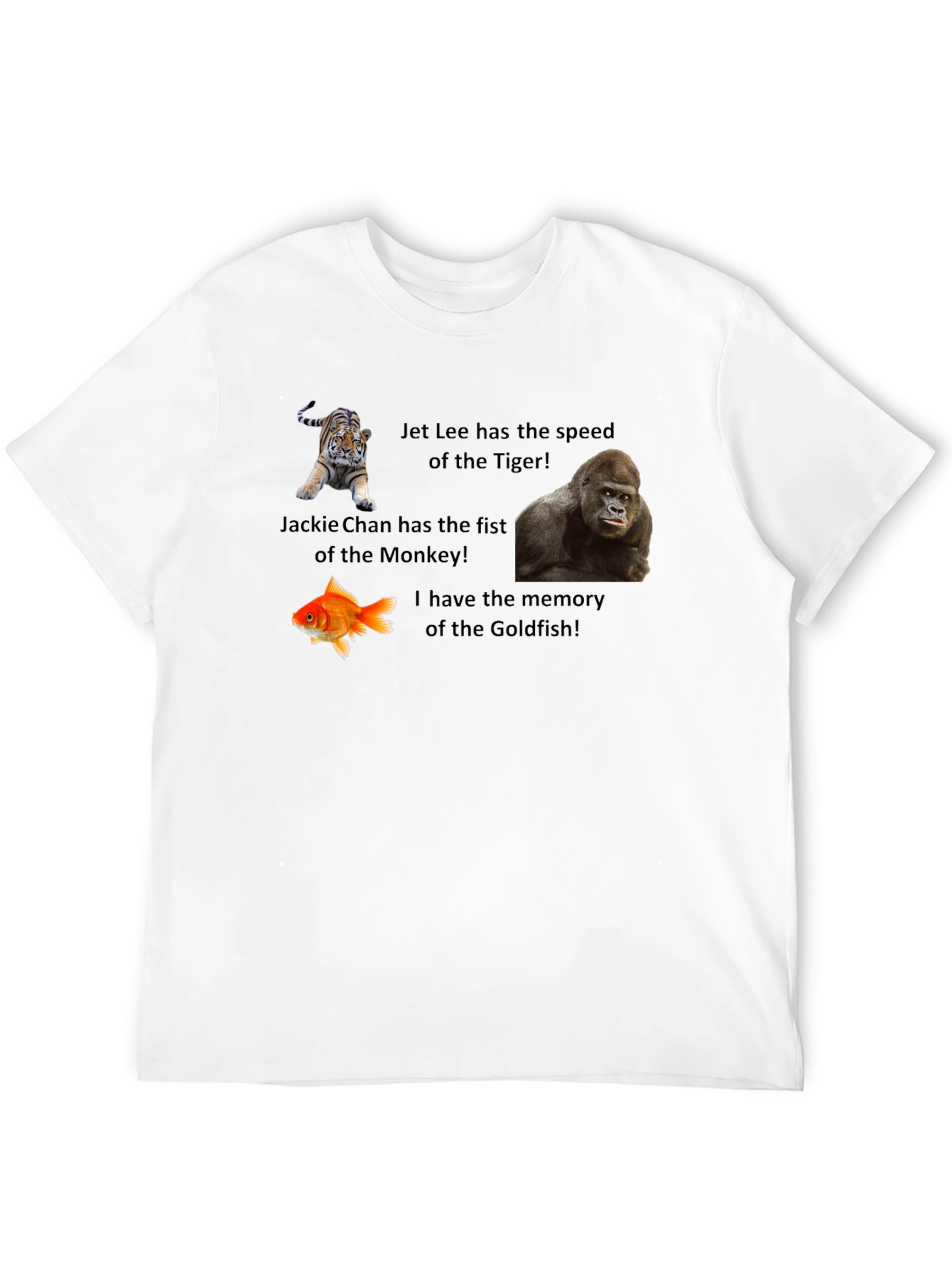 Camiseta Negra Animales Divertidos