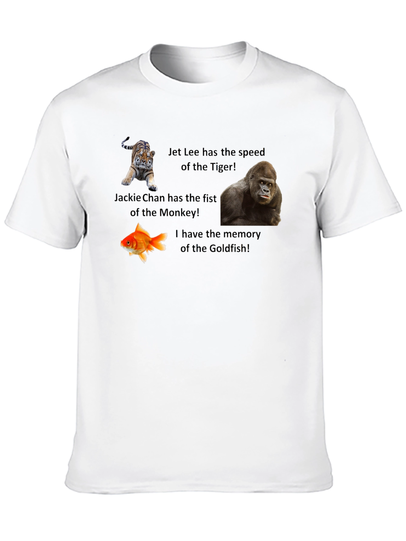 Camiseta Negra Animales Divertidos