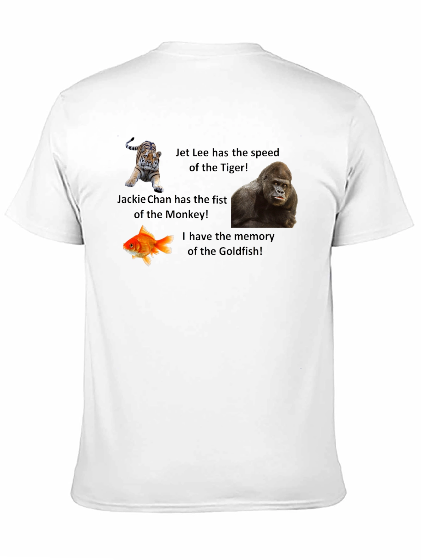 Camiseta Negra Animales Divertidos
