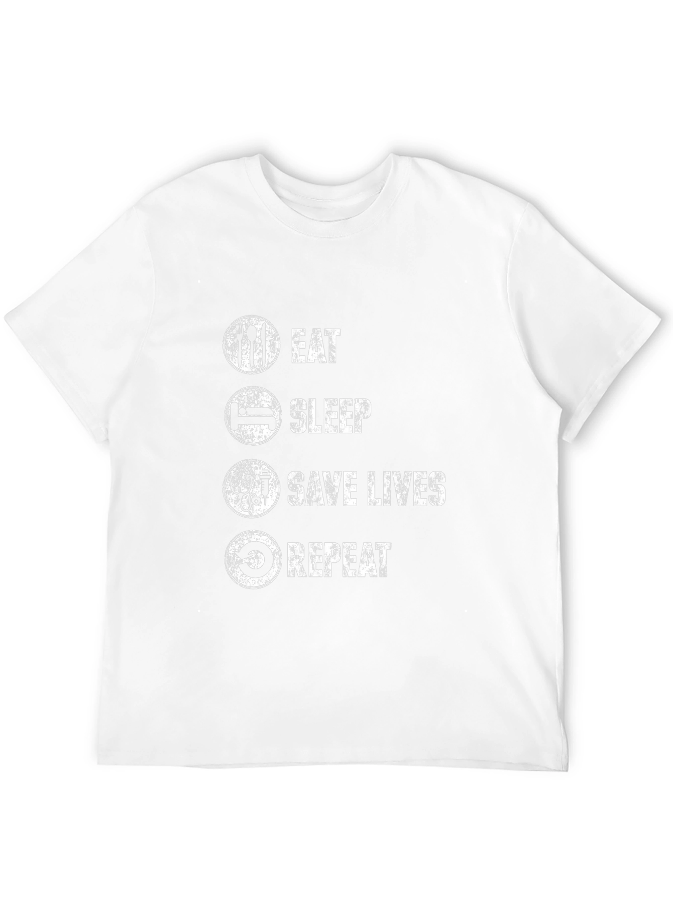 Camiseta Negra: Come Duerme Salva Vidas Repite