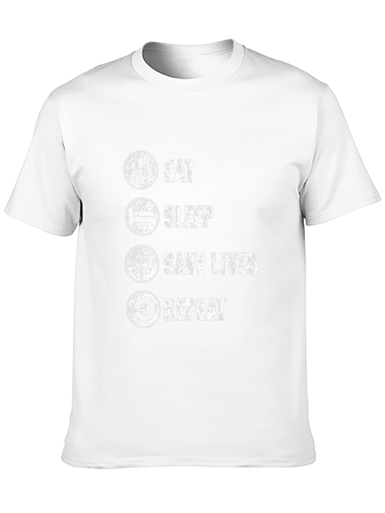 Camiseta Negra: Come Duerme Salva Vidas Repite