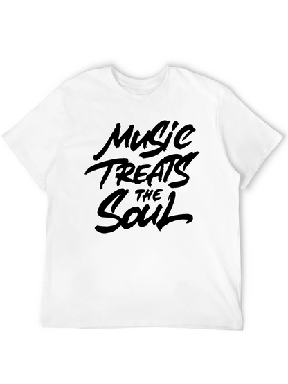 Camiseta Negra Music Treats the Soul Unisex