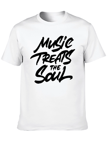 Camiseta Negra Music Treats the Soul Unisex