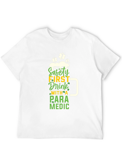 Camiseta Negra Paramedico - Bebe con Seguridad