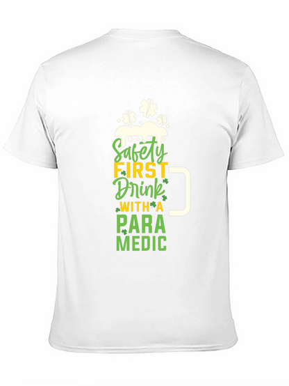 Camiseta Negra Paramedico - Bebe con Seguridad