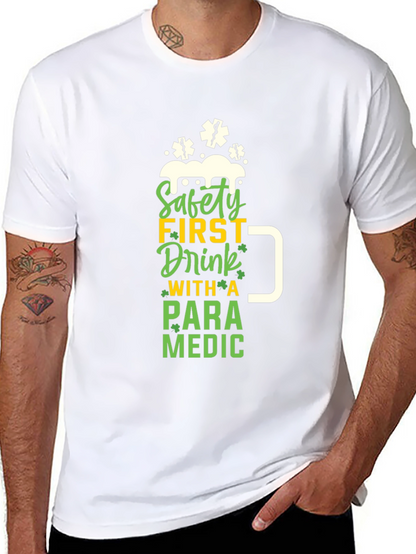 Camiseta Negra Paramedico - Bebe con Seguridad