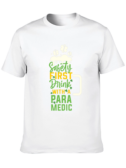 Camiseta Negra Paramedico - Bebe con Seguridad