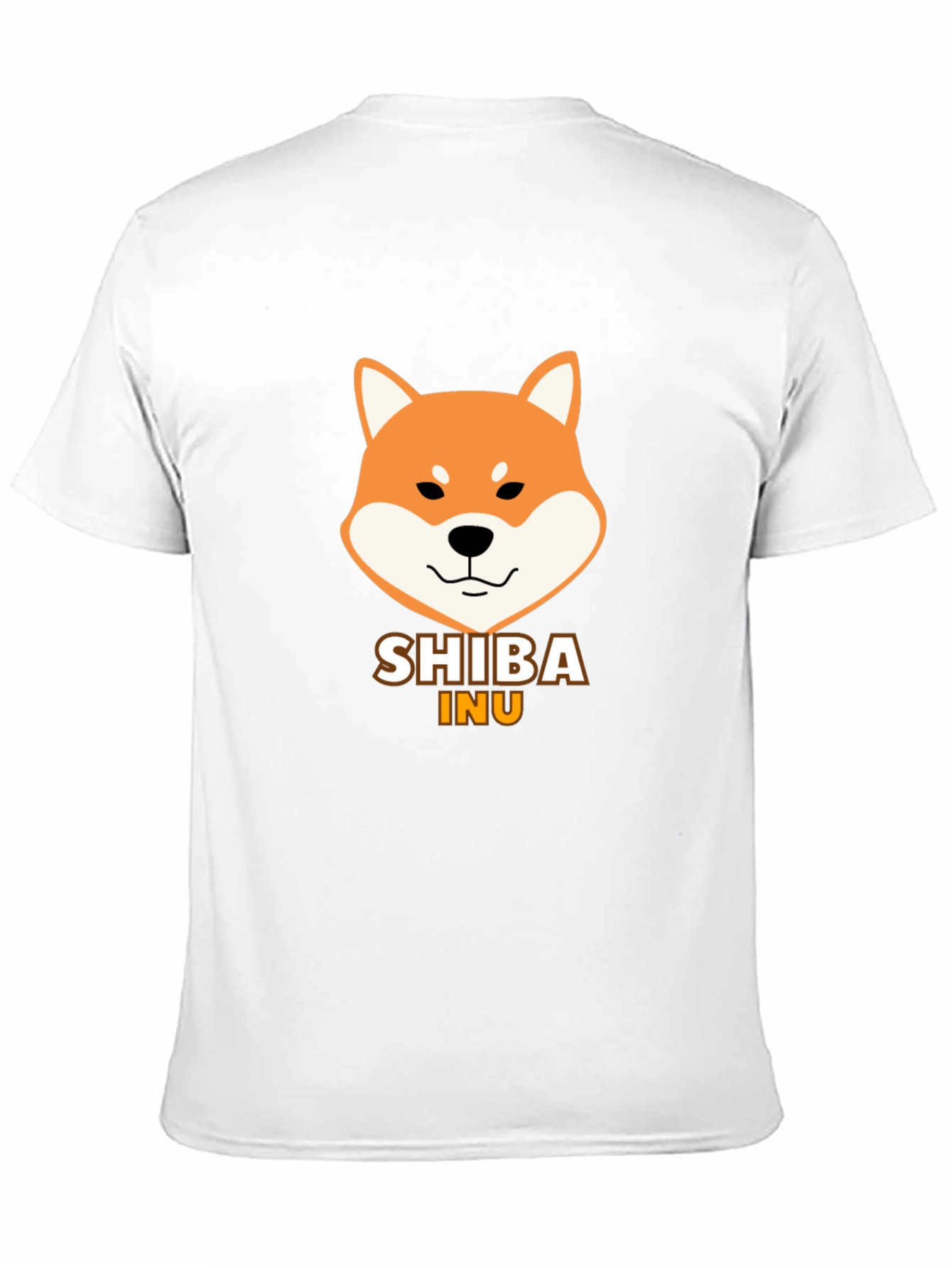 Camiseta Negra Hombre - Diseño Shiba Inu