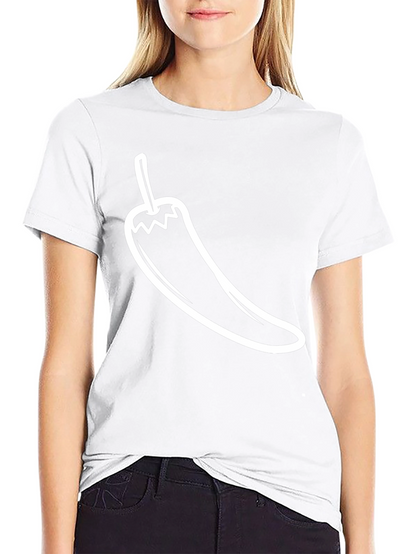 Camiseta Negra con Diseño de Chile Picante