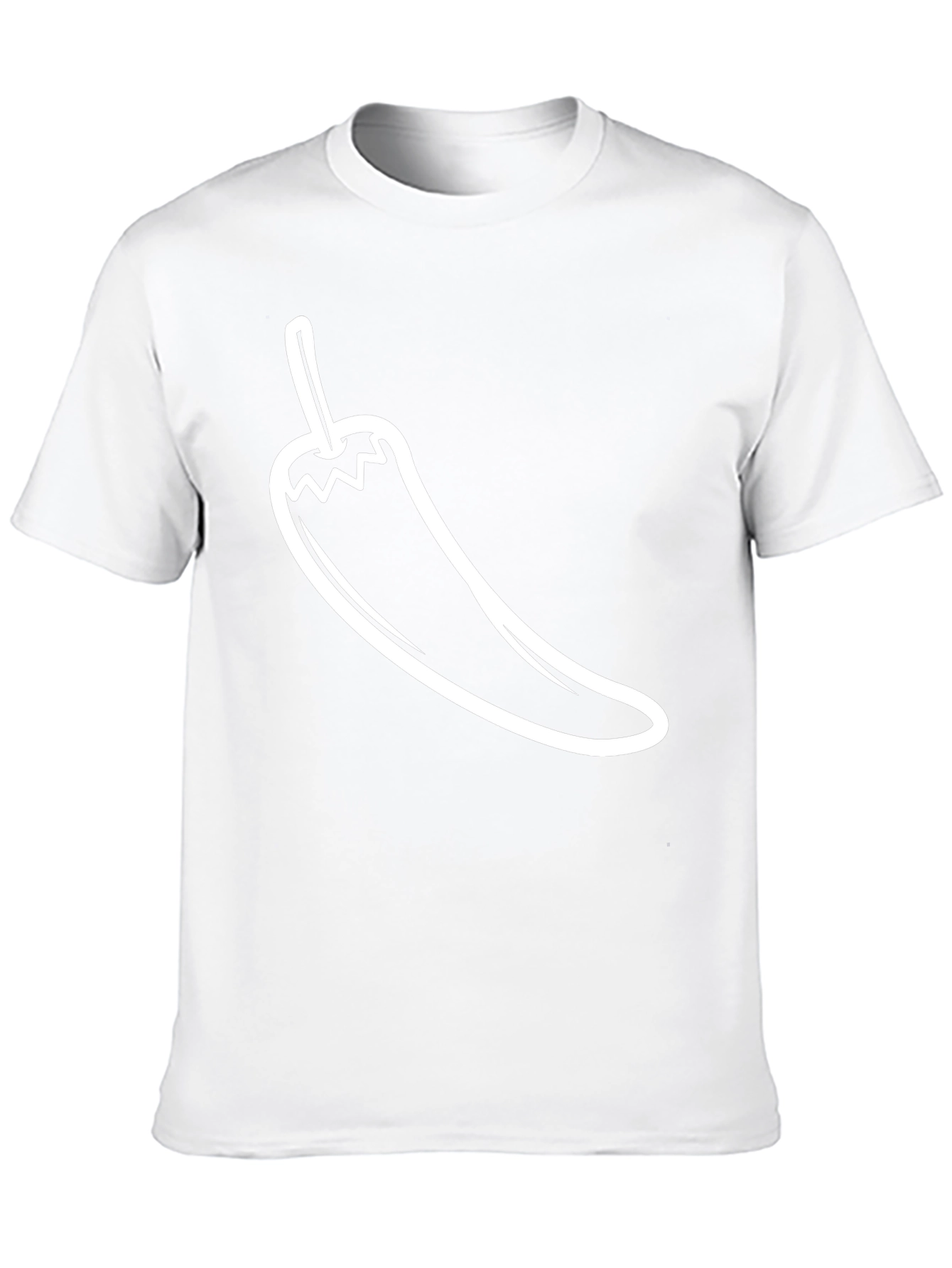 Camiseta Negra con Diseño de Chile Picante