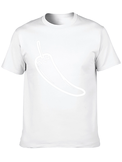 Camiseta Negra con Diseño de Chile Picante