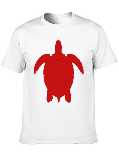 Camiseta Negra con Diseño de Tortuga Roja