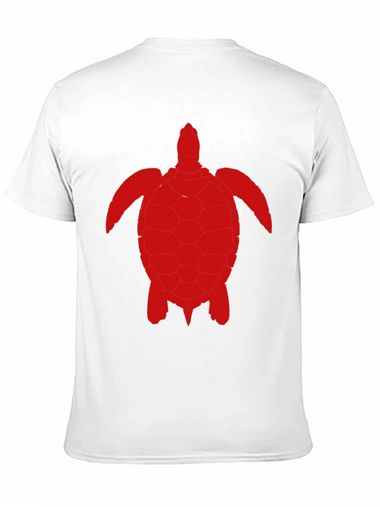 Camiseta Negra con Diseño de Tortuga Roja