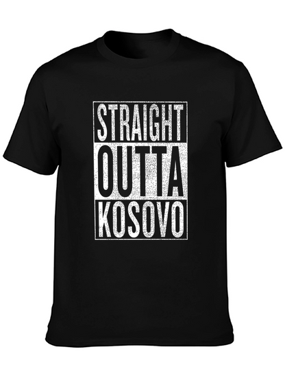 Camiseta Negra Straight Outta Kosovo