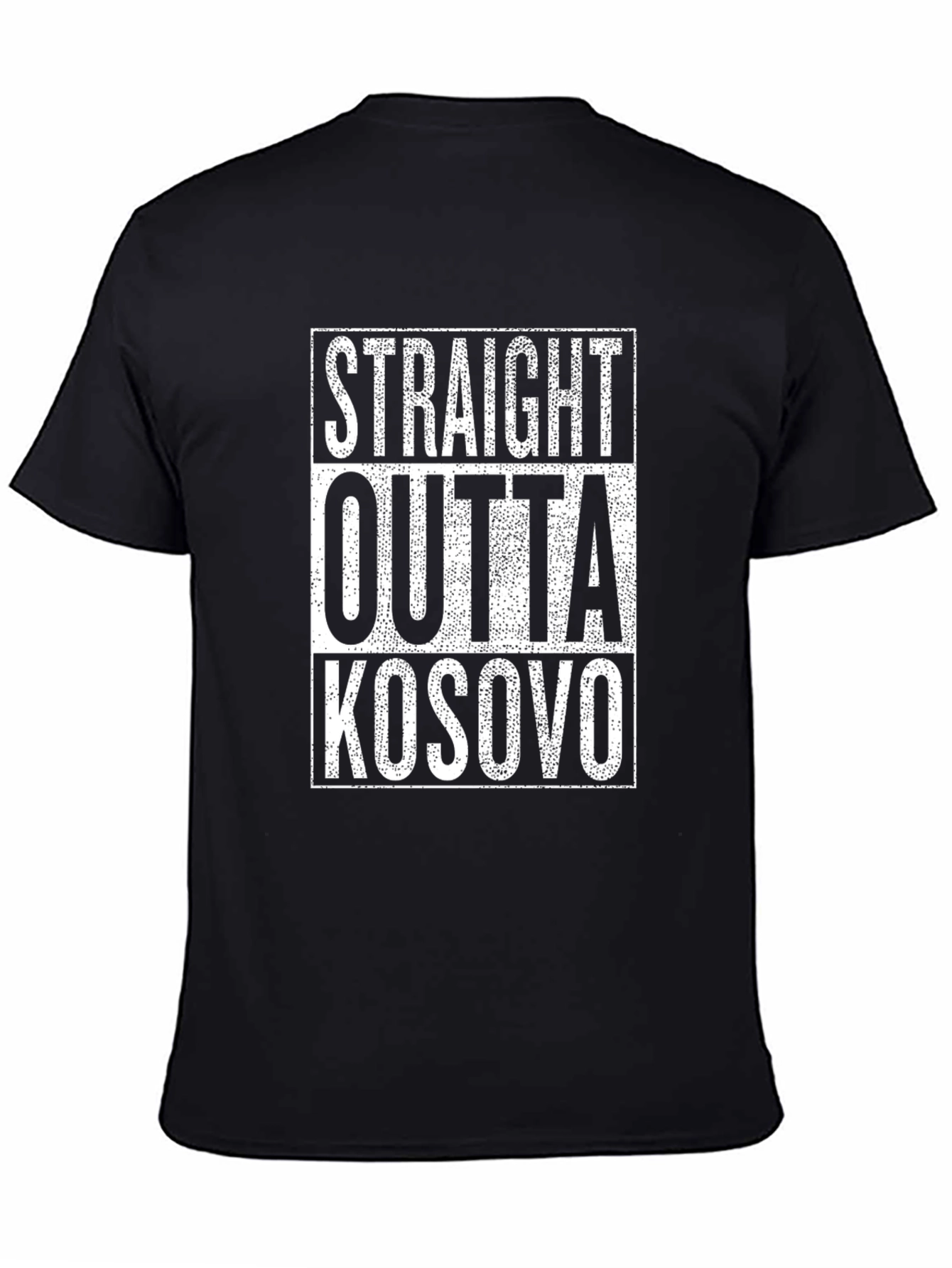 Camiseta Negra Straight Outta Kosovo
