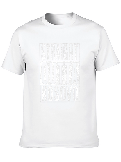 Camiseta Negra Straight Outta Kosovo