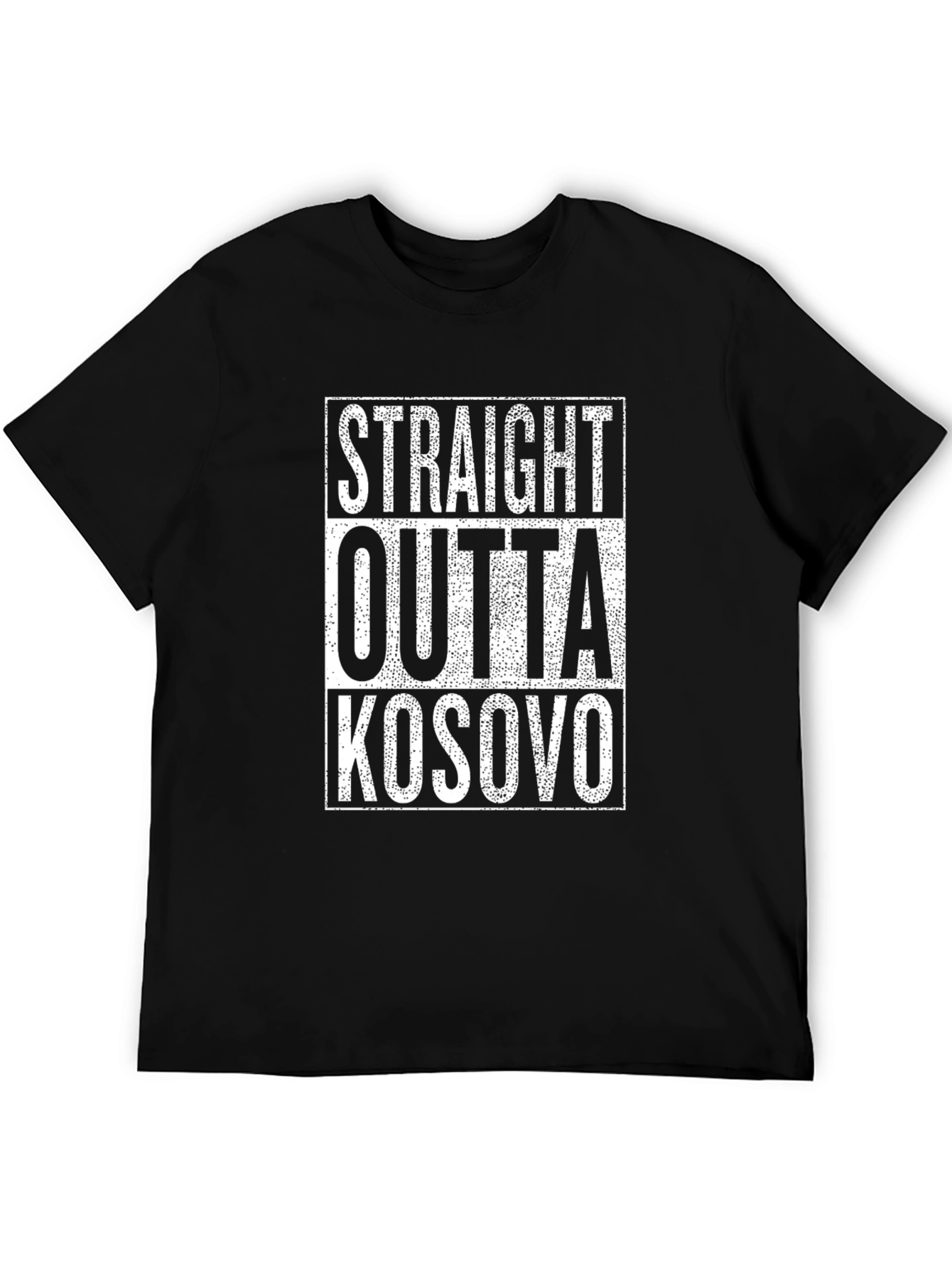 Camiseta Negra Straight Outta Kosovo