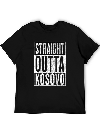Camiseta Negra Straight Outta Kosovo