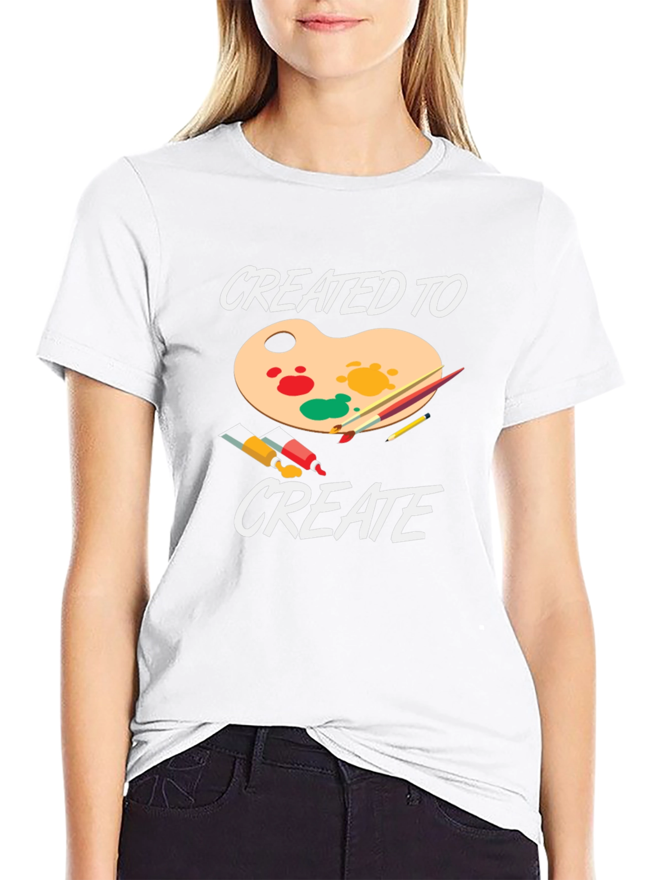 Camiseta Negra Creado Para Crear Diseño Artístico