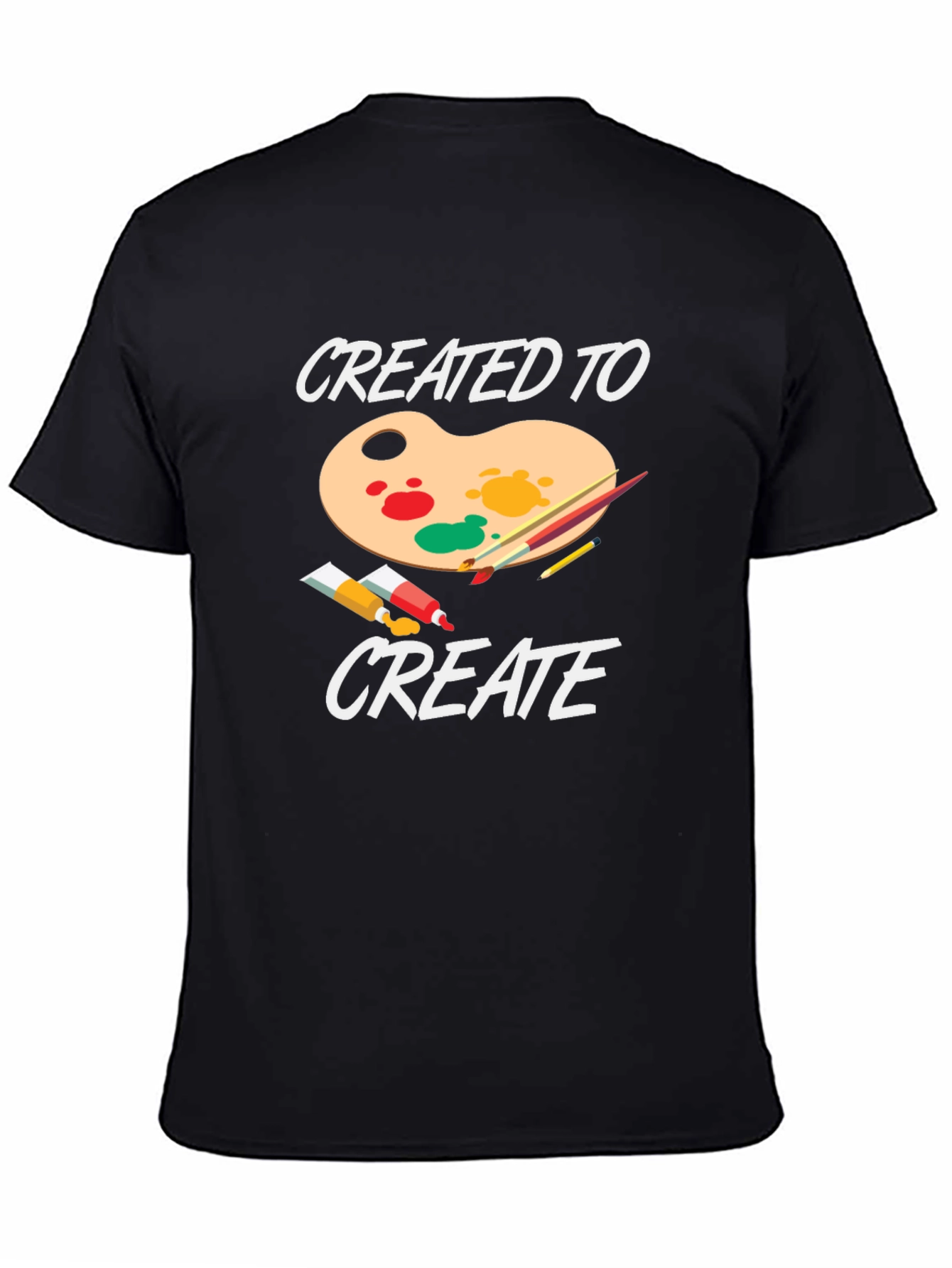 Camiseta Negra Creado Para Crear Diseño Artístico