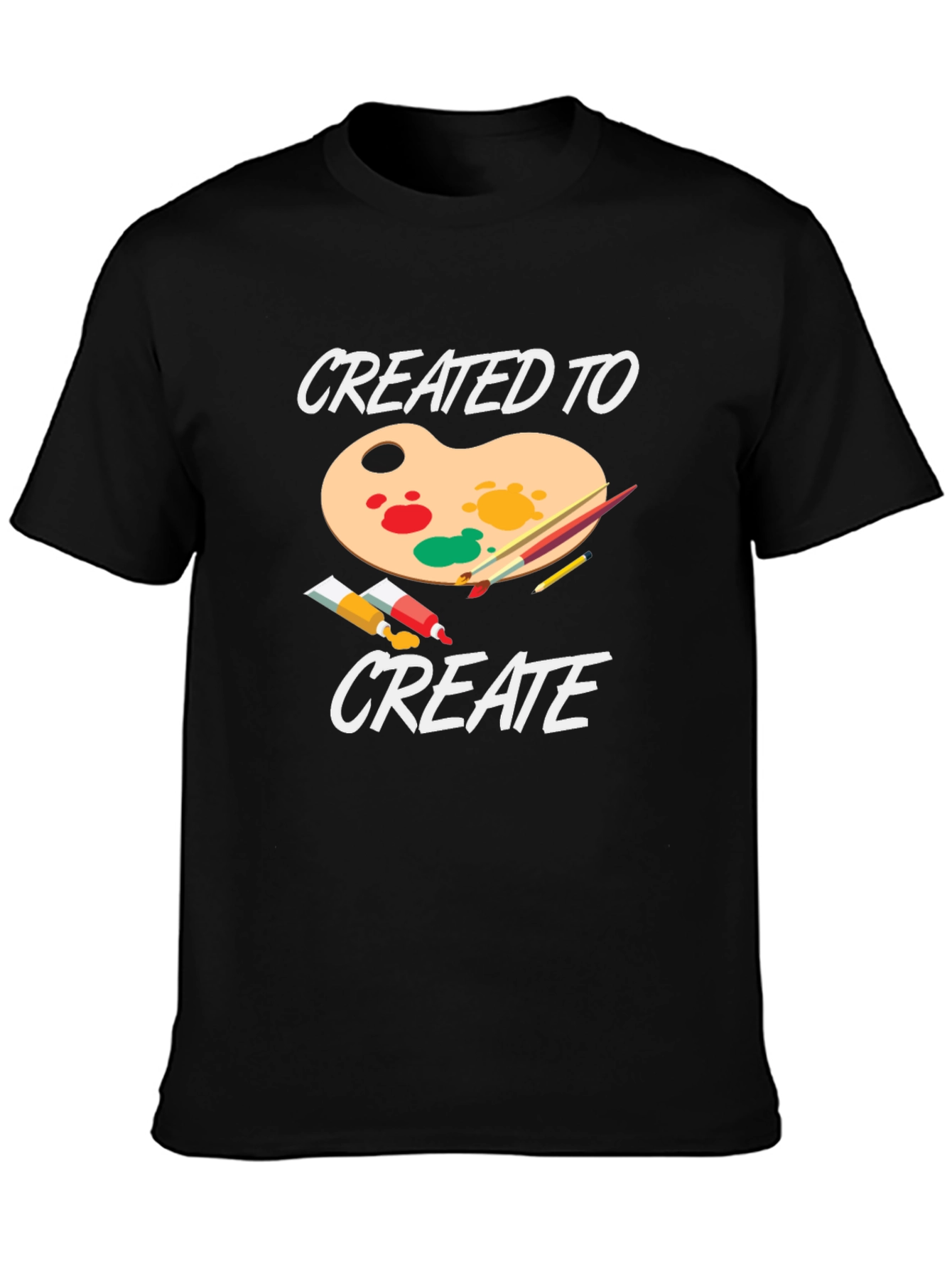 Camiseta Negra Creado Para Crear Diseño Artístico