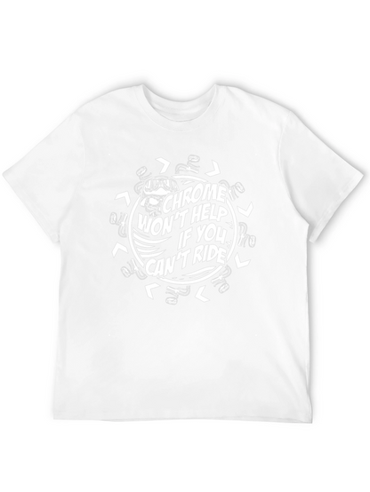 Camiseta Negra Motera - Chrome Wont Help