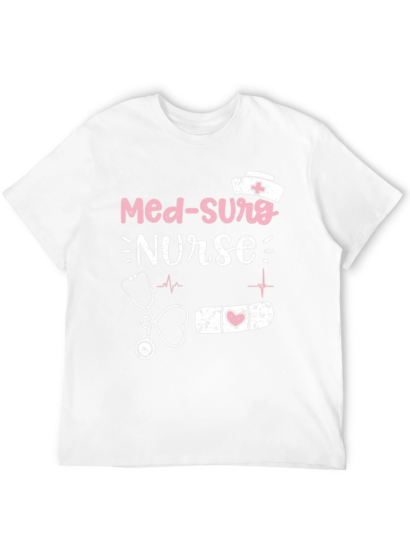 Camiseta Negra Med-Surg Nurse para Enfermeras