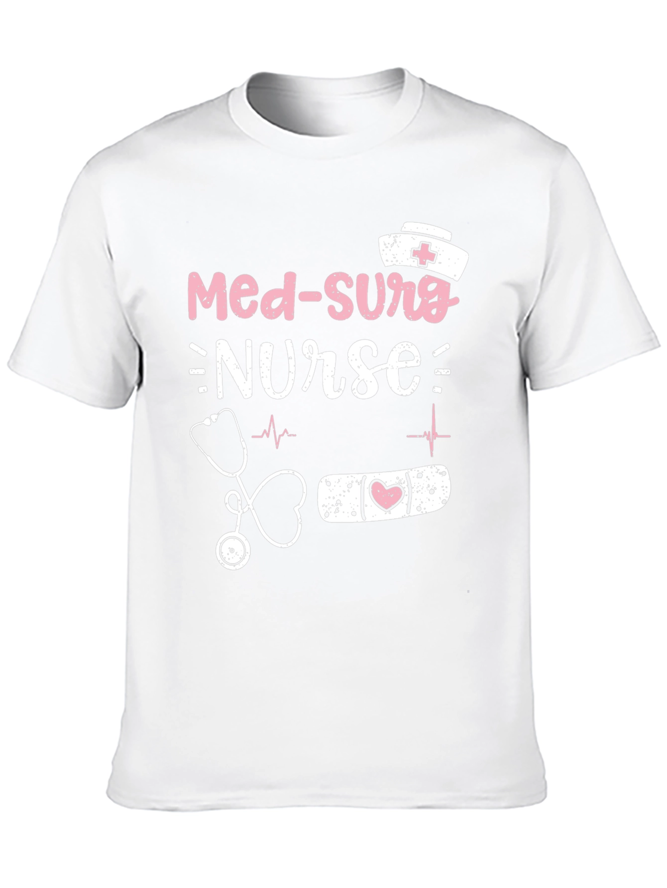 Camiseta Negra Med-Surg Nurse para Enfermeras