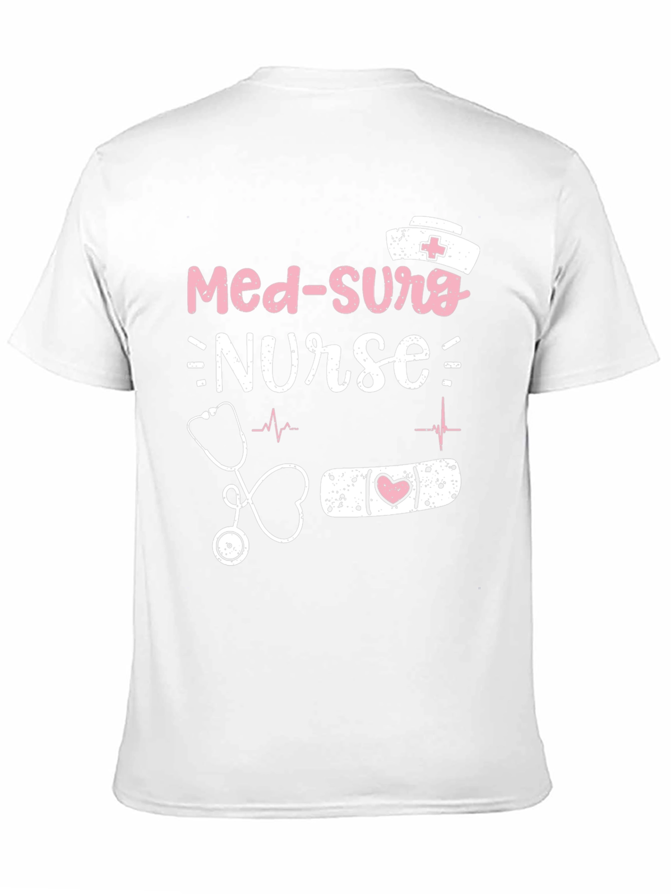 Camiseta Negra Med-Surg Nurse para Enfermeras