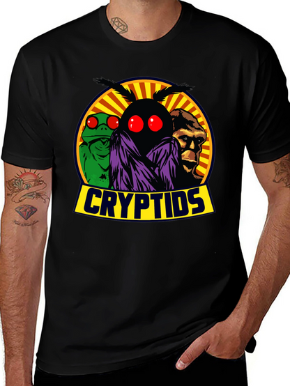Camiseta Cryptids: Mothman Lizardman y Bigfoot