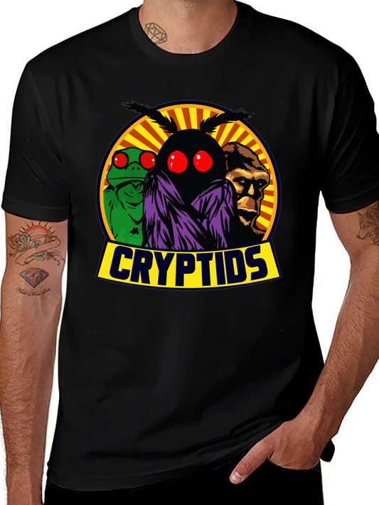 Camiseta Cryptids: Mothman Lizardman y Bigfoot