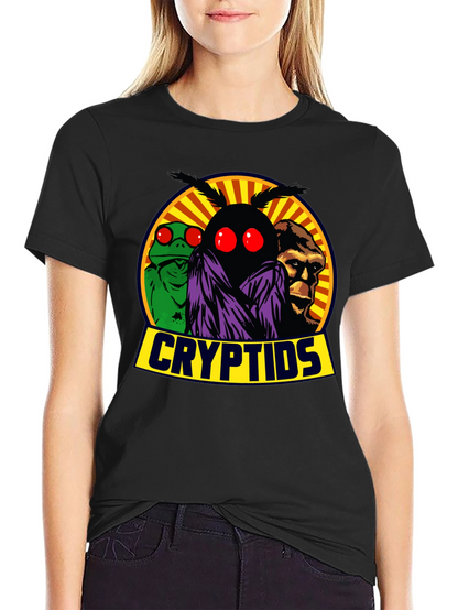 Camiseta Cryptids: Mothman Lizardman y Bigfoot