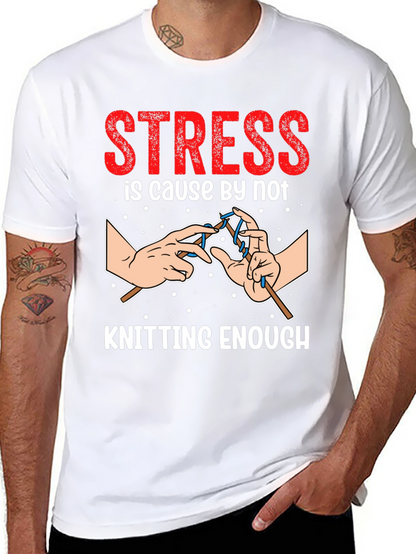 Camiseta Negra Divertida para Amantes del Tejido