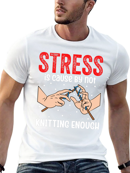 Camiseta Negra Divertida para Amantes del Tejido