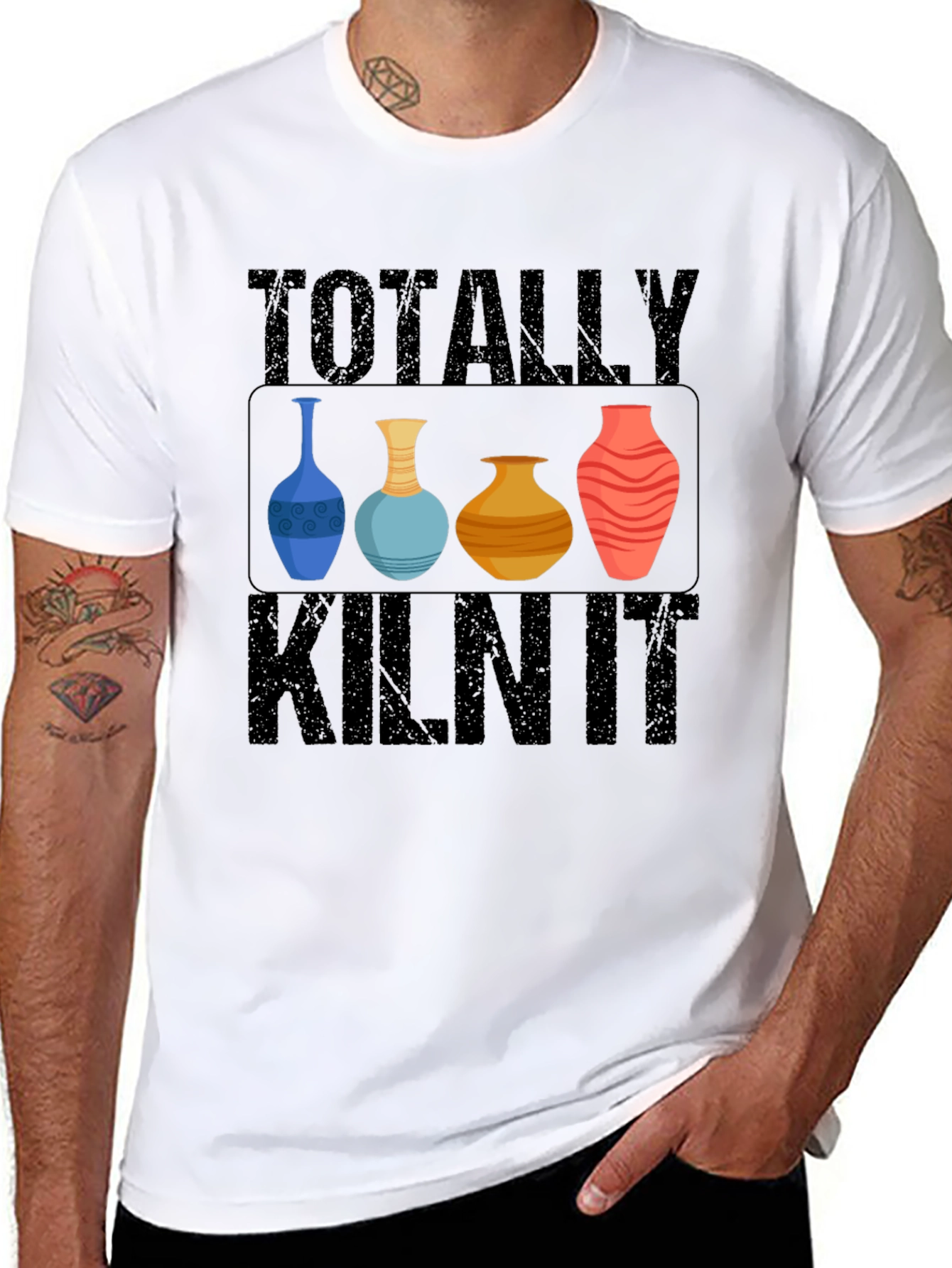 Camiseta Negra Totally Kiln It Cerámica
