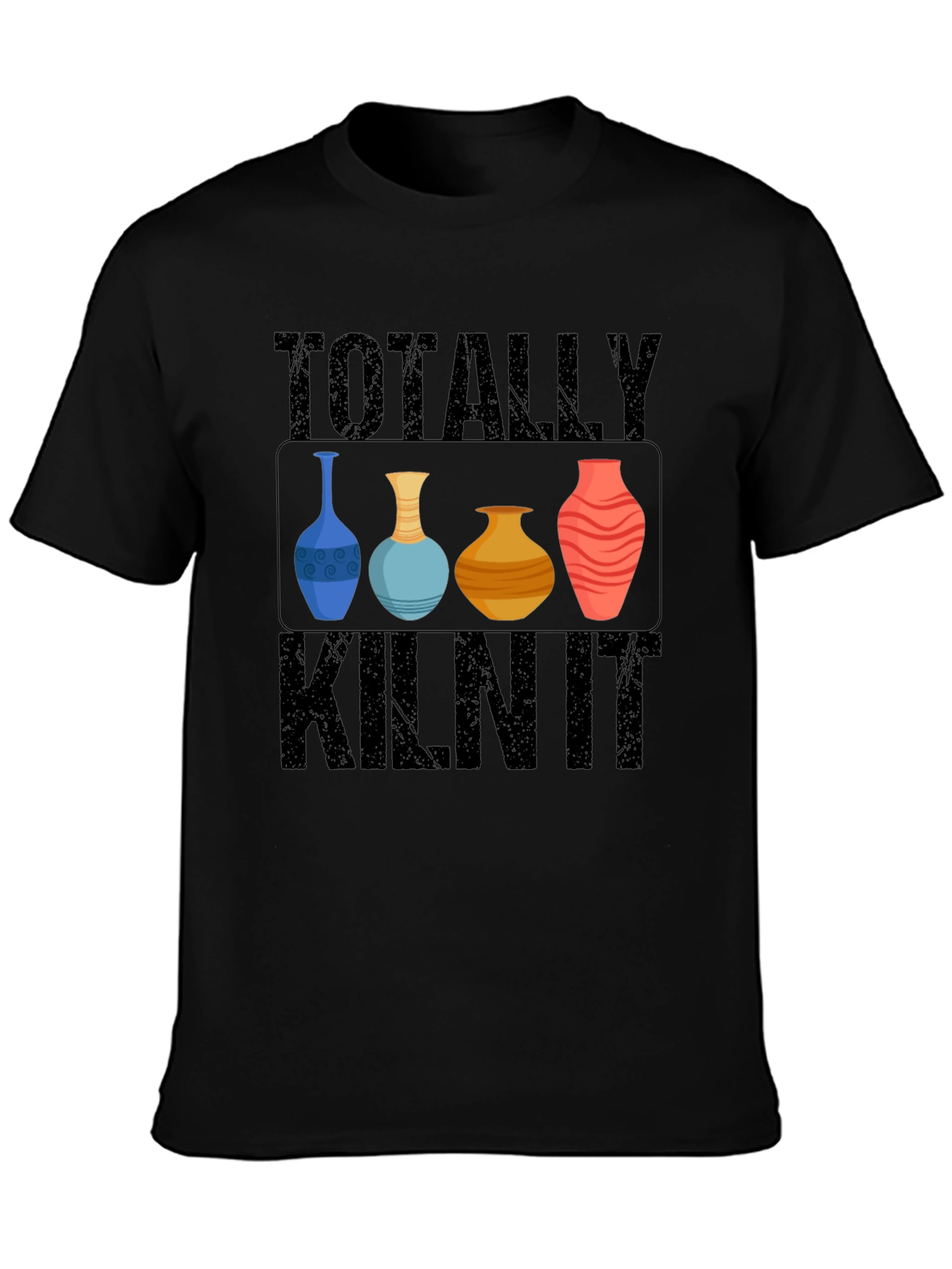 Camiseta Negra Totally Kiln It Cerámica