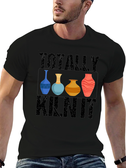 Camiseta Negra Totally Kiln It Cerámica