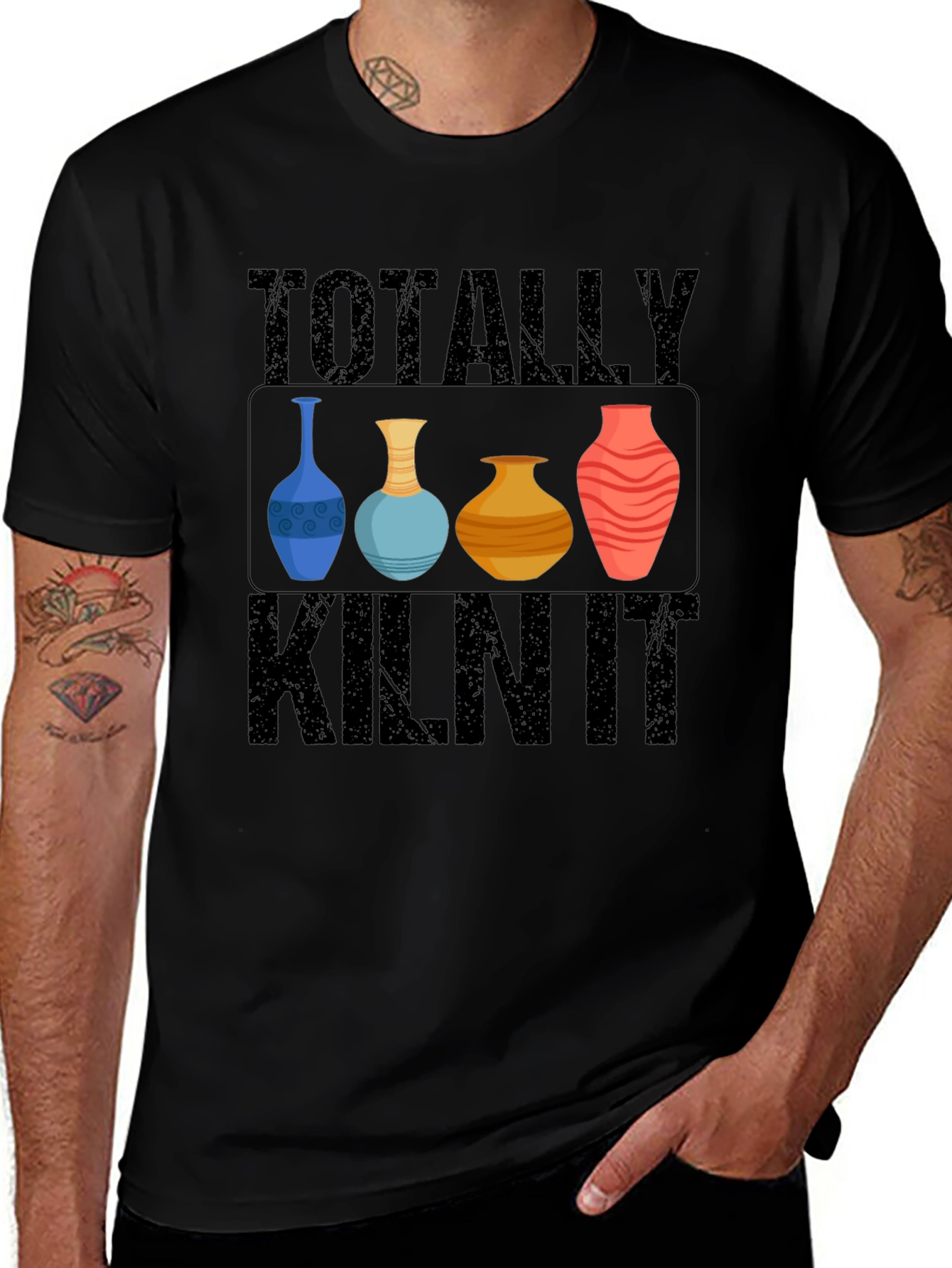 Camiseta Negra Totally Kiln It Cerámica