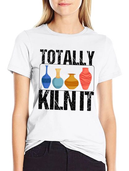 Camiseta Negra Totally Kiln It Cerámica
