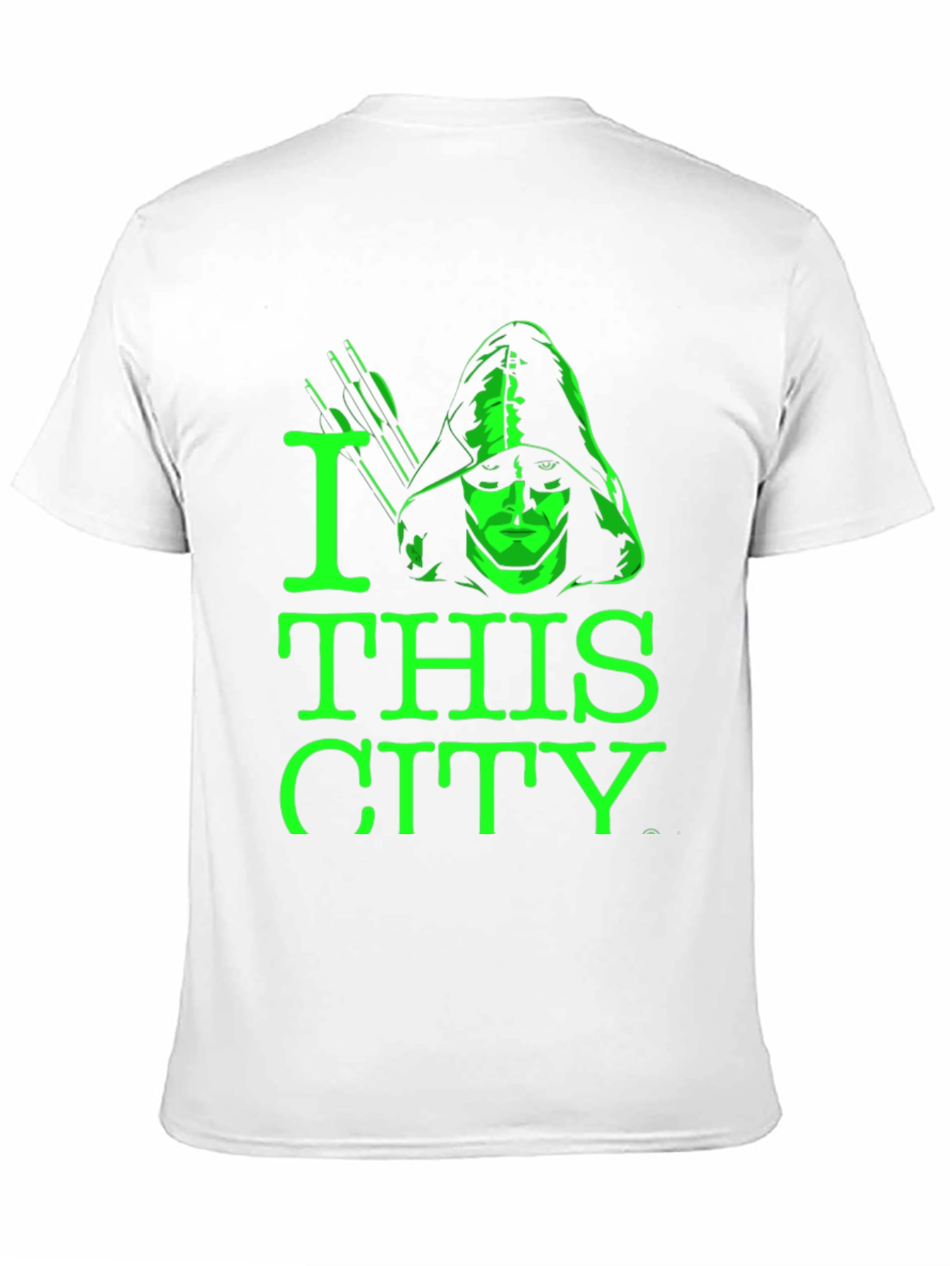 Camiseta Negra Green Arrow I Love This City