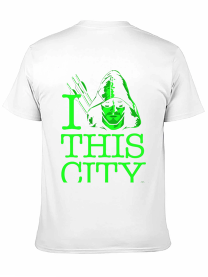 Camiseta Negra Green Arrow I Love This City
