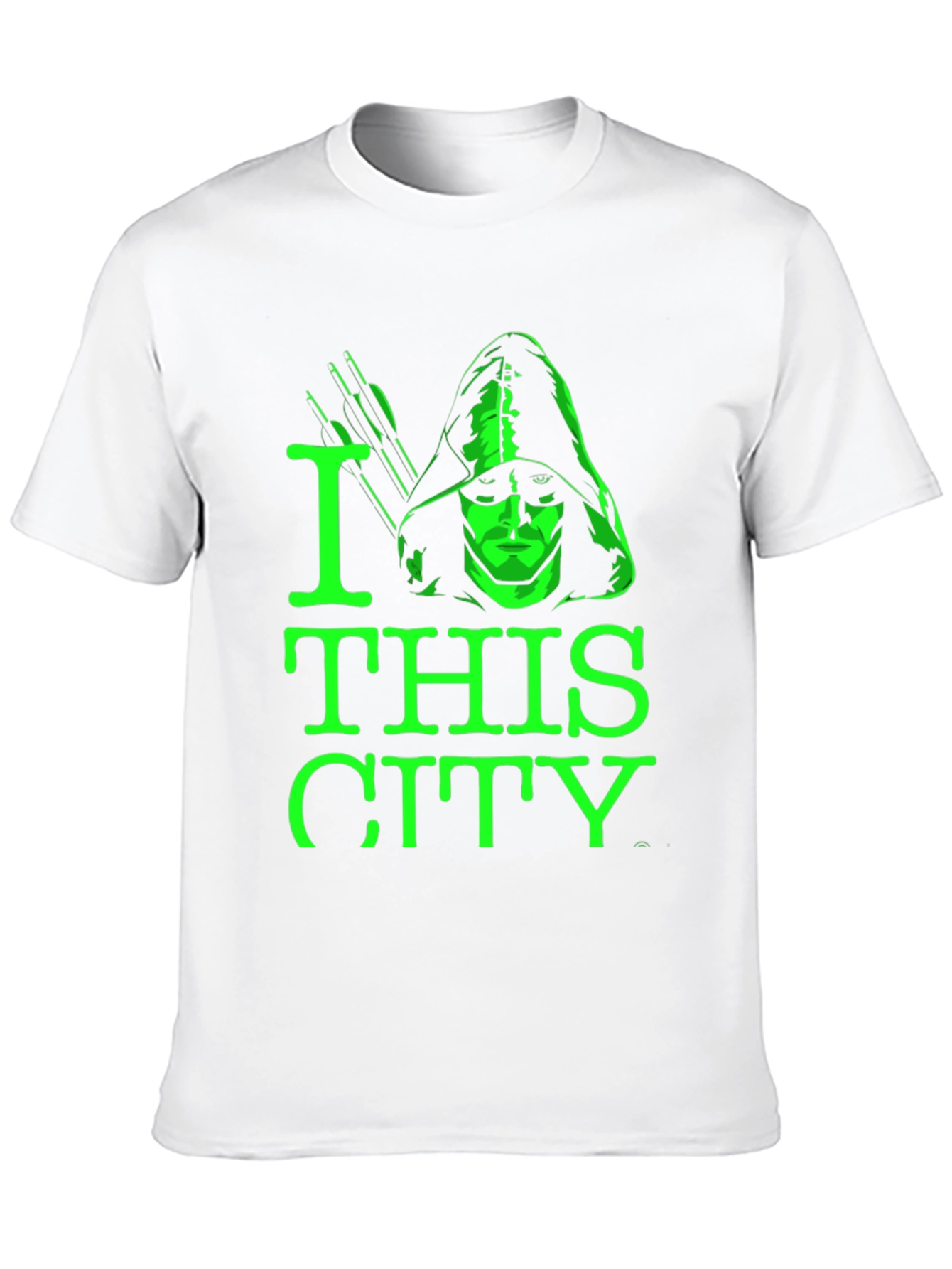 Camiseta Negra Green Arrow I Love This City