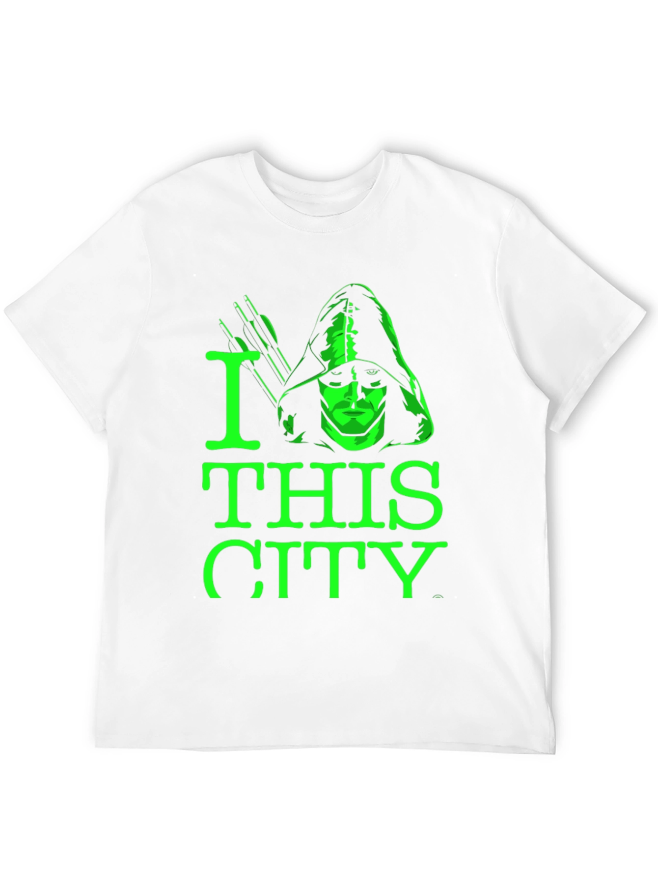 Camiseta Negra Green Arrow I Love This City