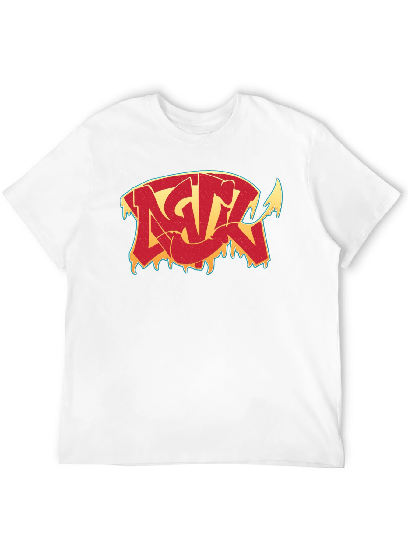 Camiseta Negra con Diseño Gráfico Estilizado